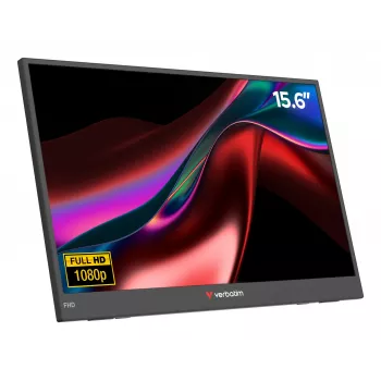 Verbatim Portable 15.6 inch FHD Monitor LIGHT, 39.6 cm (15.6 inch), LCD, 1920 x 1080 pikseļi, Full HD, 16:9, 10 ms