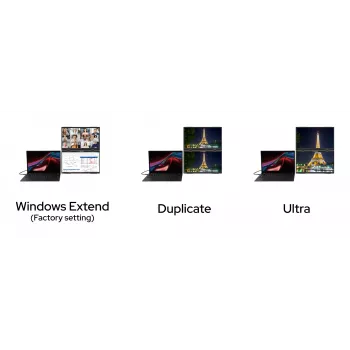Verbatim Portable 15.6 inch FHD Dual Monitor Essentials, 39.6 cm (15.6 collas), LCD, 1920 x 1080 pikseļi, Full HD, 16:9, 10 ms