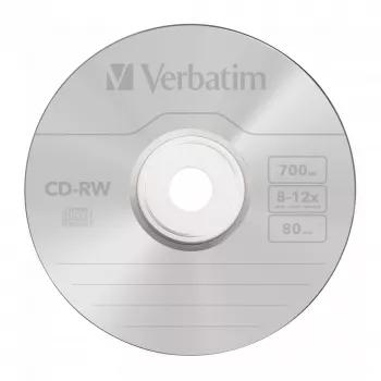 Verbatim CD-RW 12x 700 MB 10 gab.