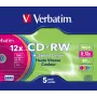 Verbatim CD-RW Colour 12x 700 MB 5 gab.