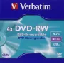 Verbatim VB-DMW44JC, DVD-RW, 120 mm, Jewel case, 1 gab., 4.7 GB