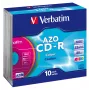 Verbatim CD-R AZO Colours 700 MB 48x 10 gab.