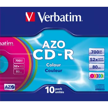 Verbatim CD-R AZO Colours 700 MB 48x 10 gab.