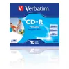 Verbatim CD-R AZO Wide Inkjet Printable 700 MB 52x 10 gab.