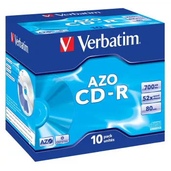 Verbatim CD-R AZO Crystal 700 MB 52x 10 gab.