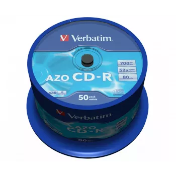Verbatim CD-R AZO Crystal 700 MB 52x 50 gab.