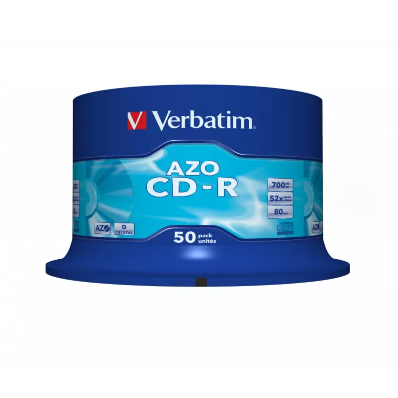 Verbatim CD-R AZO Crystal 700 MB 52x 50 gab.