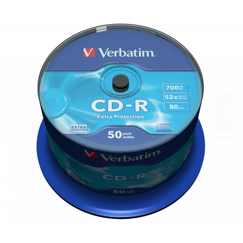 Verbatim CD-R Extra Protection 700 MB 52x 50 gab.