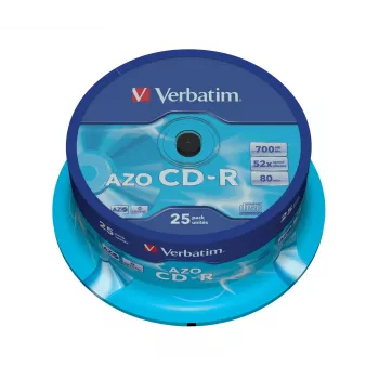 Verbatim CD-R AZO Crystal 700 MB 52x 25 gab.