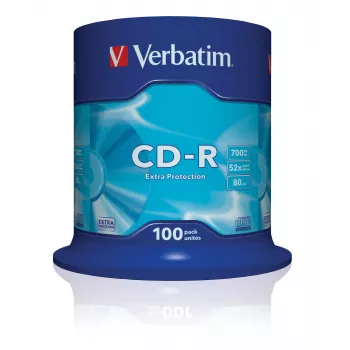 Verbatim CD-R ar papildu aizsardzību 700 MB 52x 100 gab.