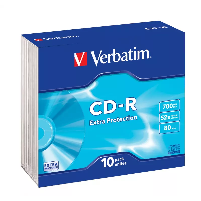 Verbatim CD-R Extra Protection 700 MB 52x 10 gab.
