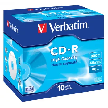 Verbatim CD-R High Capacity 800 MB 40x 10 gab.