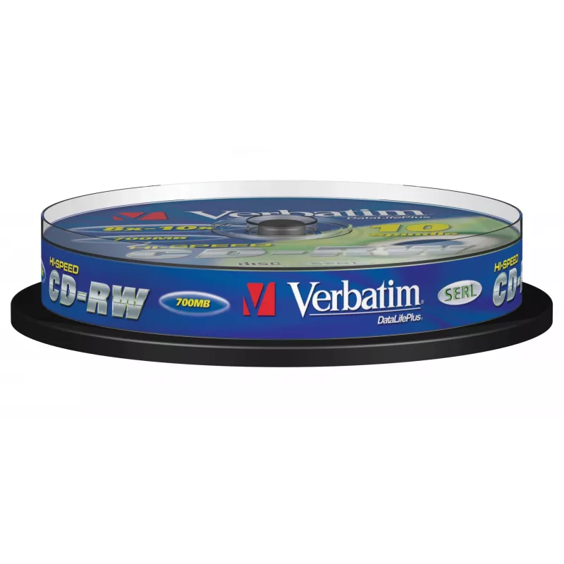 Verbatim CD-RW 12x 700 MB 10 gab.