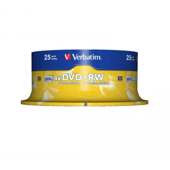Verbatim DVD+RW Matt Silver 4.7 GB 25 gab.