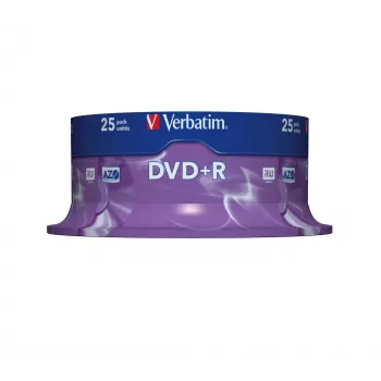 Verbatim VB-DPR47S2A, DVD+R, 120 mm, Spindle, 25 gab., 4.7 GB