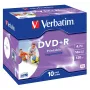 Verbatim DVD+R Wide Inkjet Printable ID Brand, DVD+R, 120 mm, Drukājams, Jewel case, 10 gab., 4.7 GB