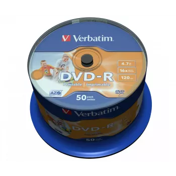 Verbatim 43533 tukši DVD 4,7 GB DVD-R 50 gab.