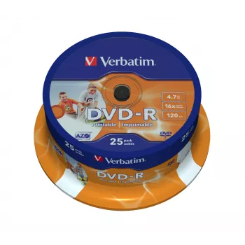 Verbatim 43538 tukšs DVD 4,7 GB DVD-R 25 gab.