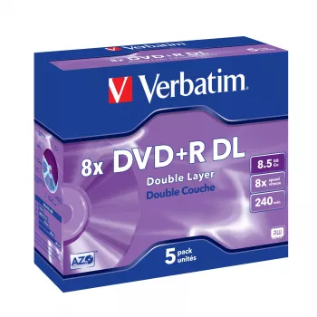 DVD+R DL Verbatim VB-DPD55JC 8,5 GB 5 gab.