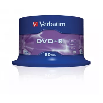 Verbatim VB-DPR47S3A, DVD+R, 120 mm, Spindle, 50 gab., 4.7 GB