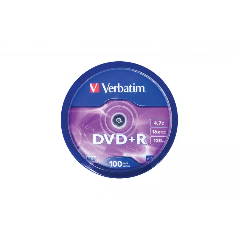 Verbatim DVD+R Matt Silver 4.7 GB 100 gab.