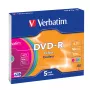 Verbatim DVD-R Colour 4.7 GB 5 gab.