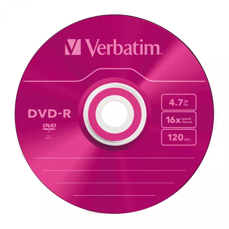 Verbatim DVD-R Colour 4.7 GB 5 gab.