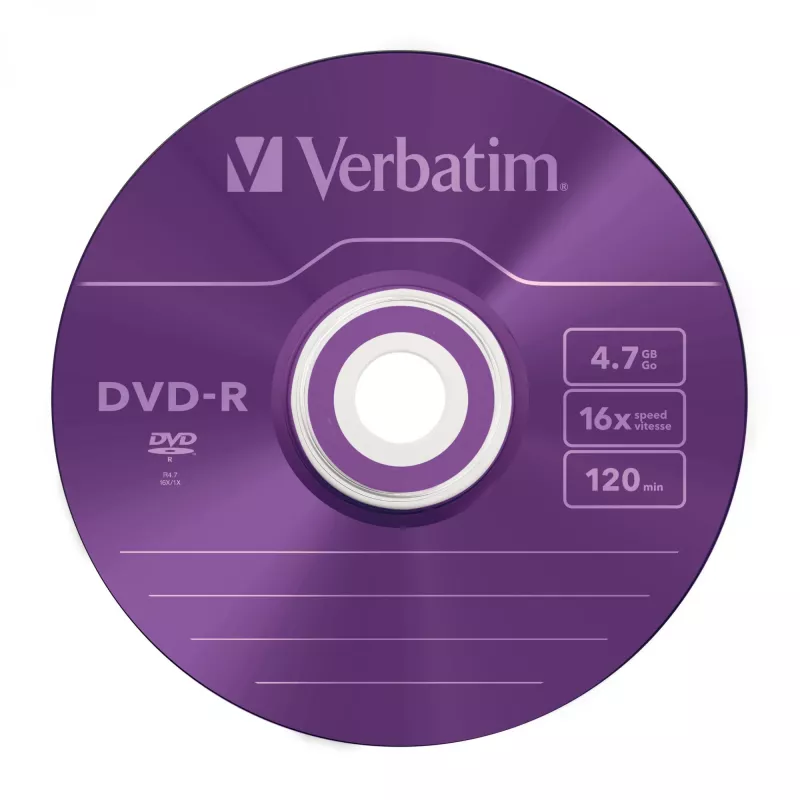 Verbatim DVD-R Colour 4.7 GB 5 gab.