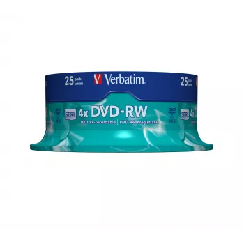 Verbatim DVD-RW Matt Silver 4.7 GB 25 gab.