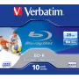 Verbatim BD-R SL 25GB 6x Printable 10 komplekts Jewel Case 10 gab.