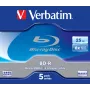 Verbatim 43715 tukšs Blu-Ray disks BD-R 25 GB 5 gab.