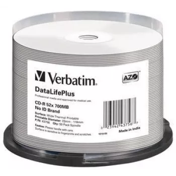 Verbatim CD-R 52x DataLifePlus 700 MB 50 gab.