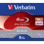 Verbatim BD-RE DL 50GB 2 x 5 Pack Jewel Case 5 gab.