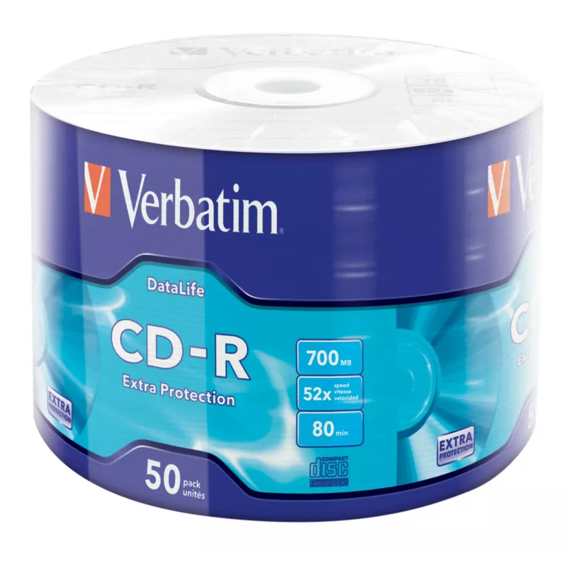 Verbatim CD-R Extra Protection 700 MB 52x 50 gab.