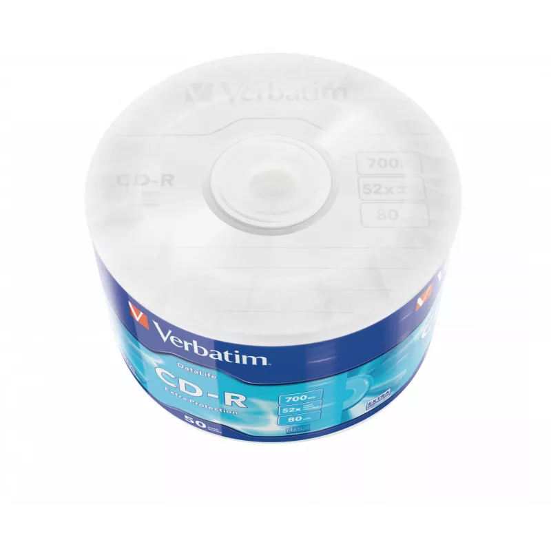 Verbatim CD-R Extra Protection 700 MB 52x 50 gab.