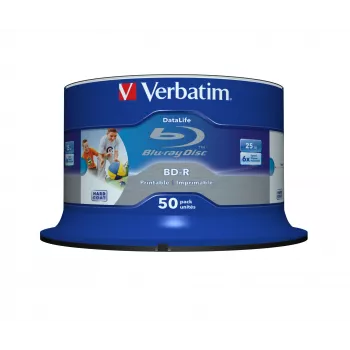 Verbatim 43812 tukšs Blu-Ray disks BD-R 25 GB 50 gab.