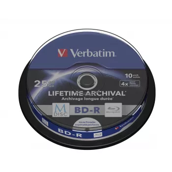 Verbatim M-Disc 4x BD-R 25 GB 10 gab.