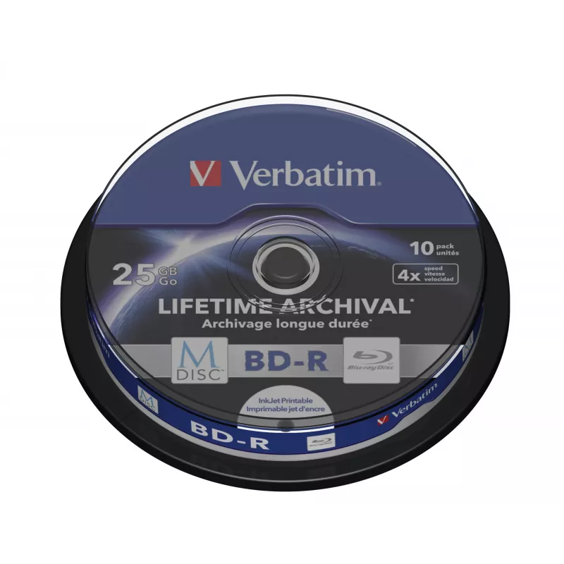 Verbatim M-Disc 4x BD-R 25 GB 10 gab.