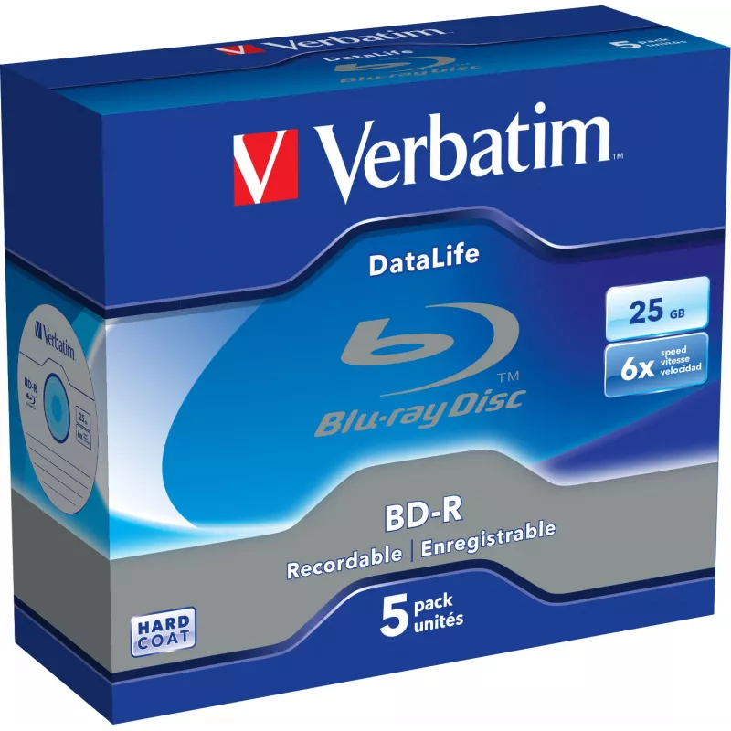 Verbatim DataLife 6x BD-R 25 GB 5 gab.