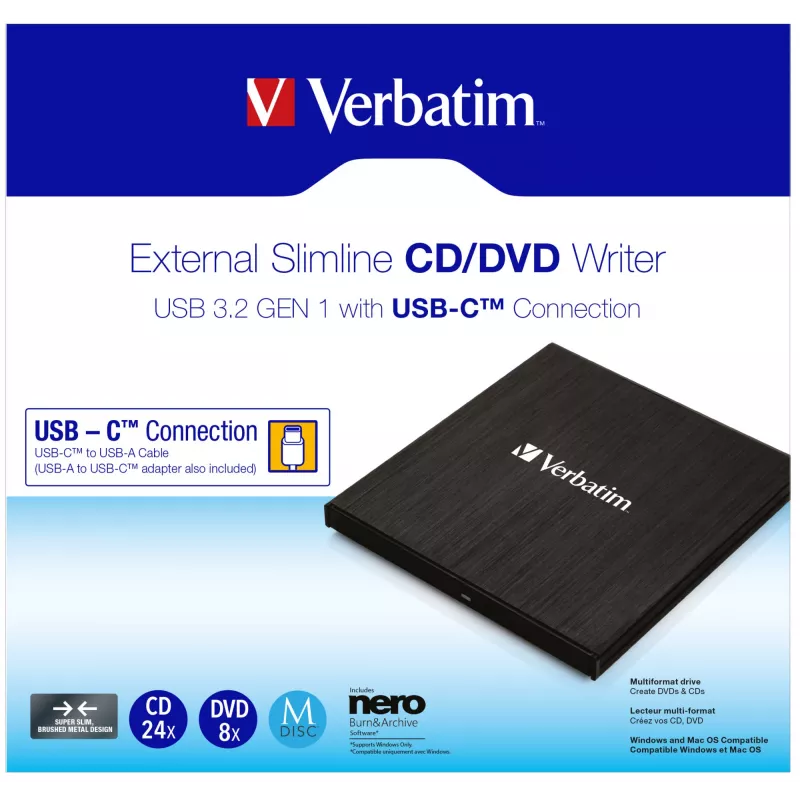 Verbatim 43886 optiskais diskdzinis DVD±RW melns