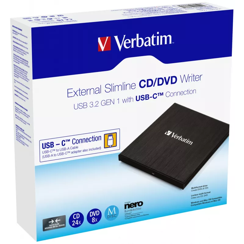 Verbatim 43886 optiskais diskdzinis DVD±RW melns