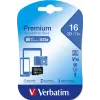 MicroSDHC Verbatim Premium 16GB Class 10 Melns 44010