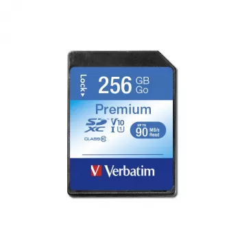 Flash Memory Verbatim Premium 256 GB SDXC UHS-I Class 10