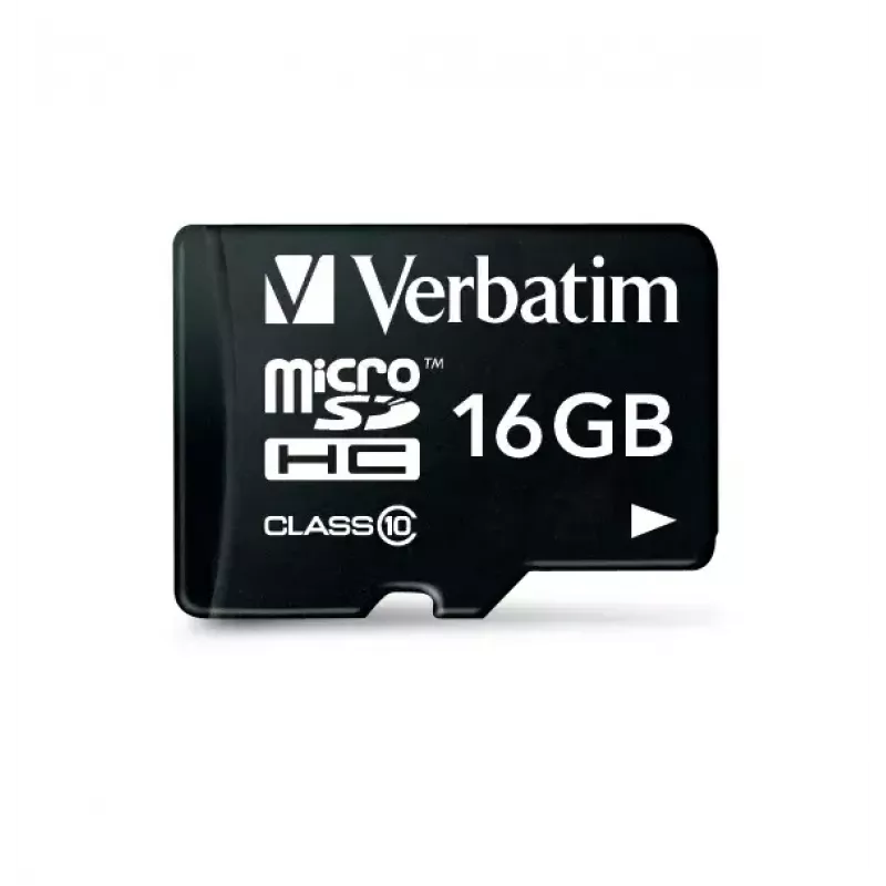 MicroSDHC Verbatim Premium 16GB Class 10 Melns