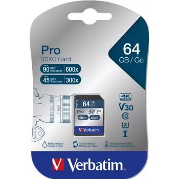Verbatim Pro 64 GB SDXC UHS Class 10