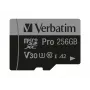 Verbatim Pro U3 256 GB Micro SDXC karte, 256 GB, MicroSDXC, Class 10, UHS-I, 100 MB/s, 90 MB/s