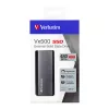 Verbatim Vx500 External SSD USB 3.1 Gen 2 480GB, 480 GB, USB Type-C, 3.2 Gen 2 (3.1 Gen 2), 500 MB/s, Sudrabains