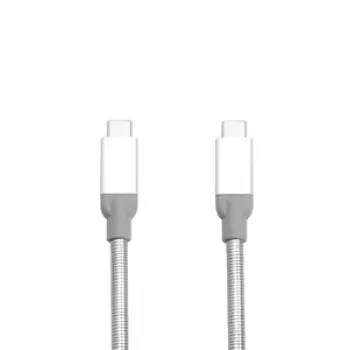 Verbatim USB-C uz USB-C nerūsējošā tērauda sinhronizācijas un uzlādes kabelis USB 3.1 GEN 2 30 cm