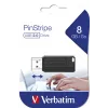 USB zibatmiņas disks Verbatim 8 GB USB Type-A PinStripe melns