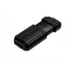 Verbatim PinStripe - USB zibatmiņa 32 GB - Melna, 32 GB, USB Type-A, 2.0, 10 MB/s, Bīdāma, Melna
